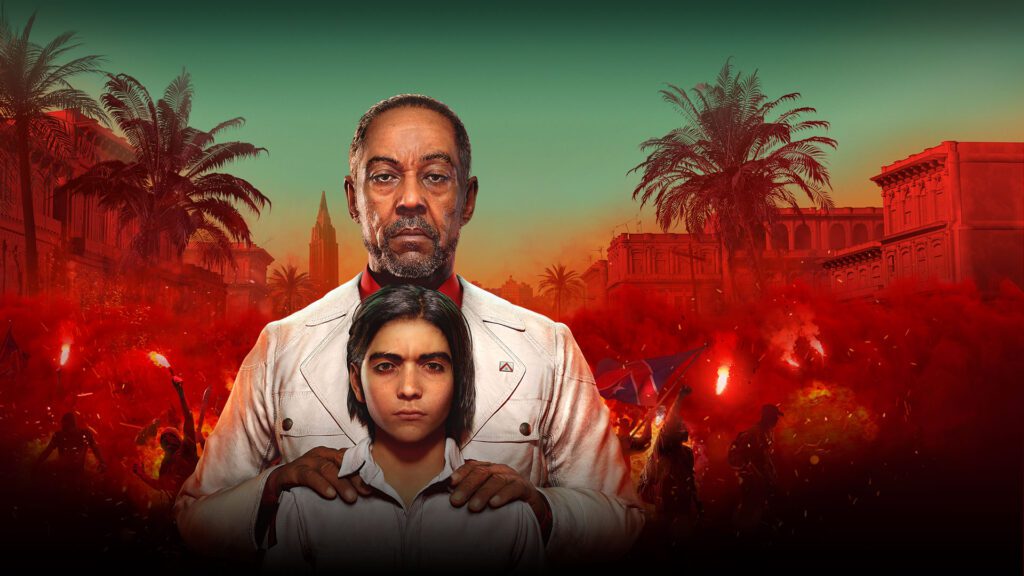 O ditador Anton Castillo e seu filho Diego, personagens do Far Cry 6