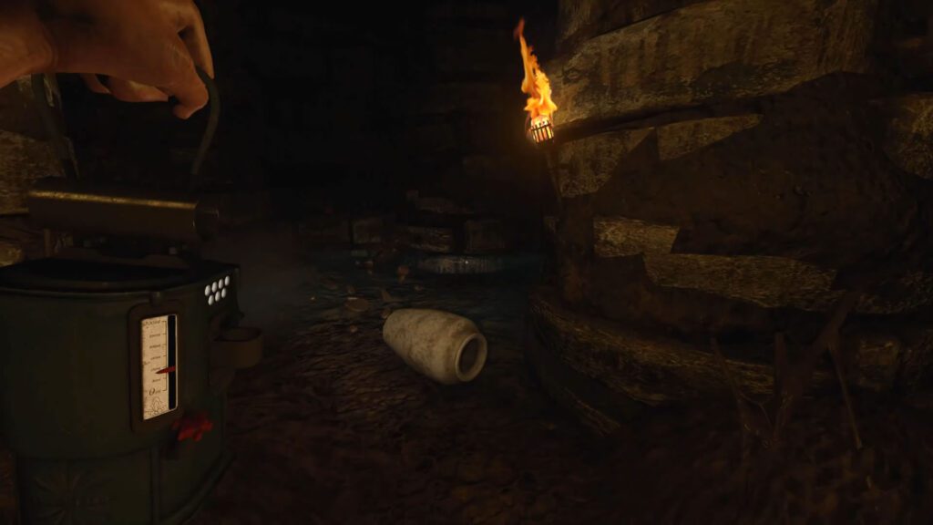 Amnesia Rebirth - tocha e lamparina