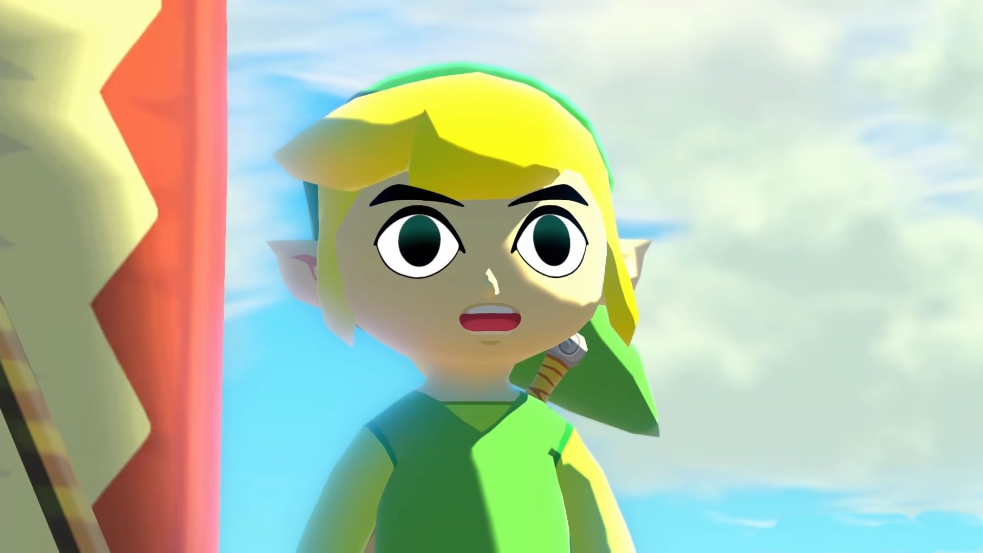 The Legend of Zelda The Wind Waker - Link boquiaberto