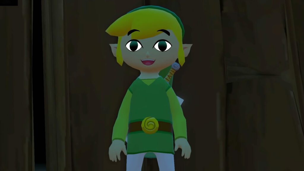 The Legend of Zelda The Wind Waker - Link feliz
