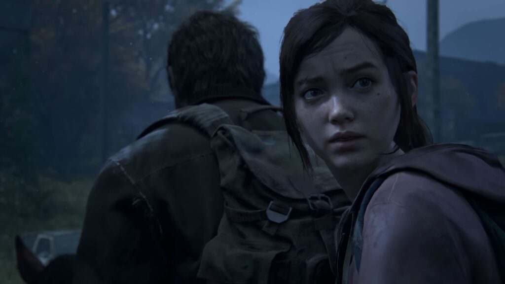 Ellie e Joel à cavalo