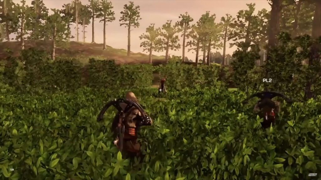 Modo multiplayer cooperativo no início do desenvolvimento do jogo