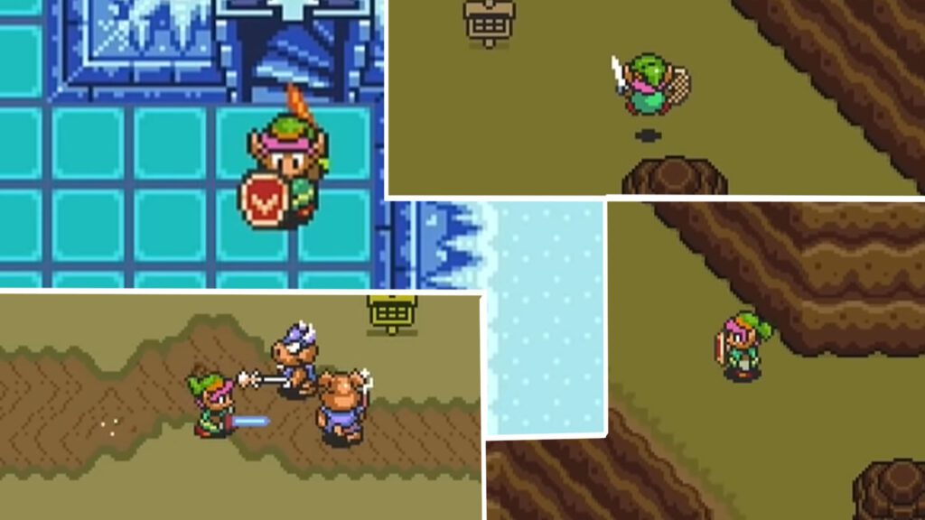 Link canhoto na longitude e ambidestro na latitude