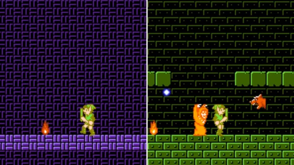 Adventure of Link - mesmo sprite usado para ir para direita ou para esquerda