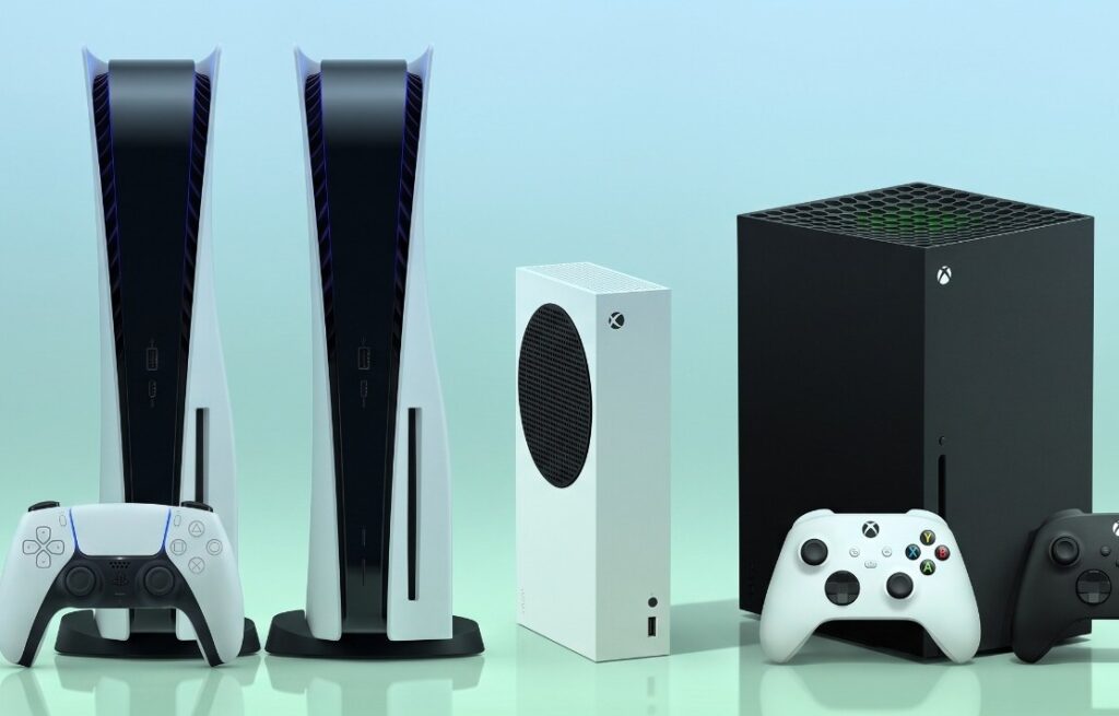 Playstation 5 e Xbox Series consoles
